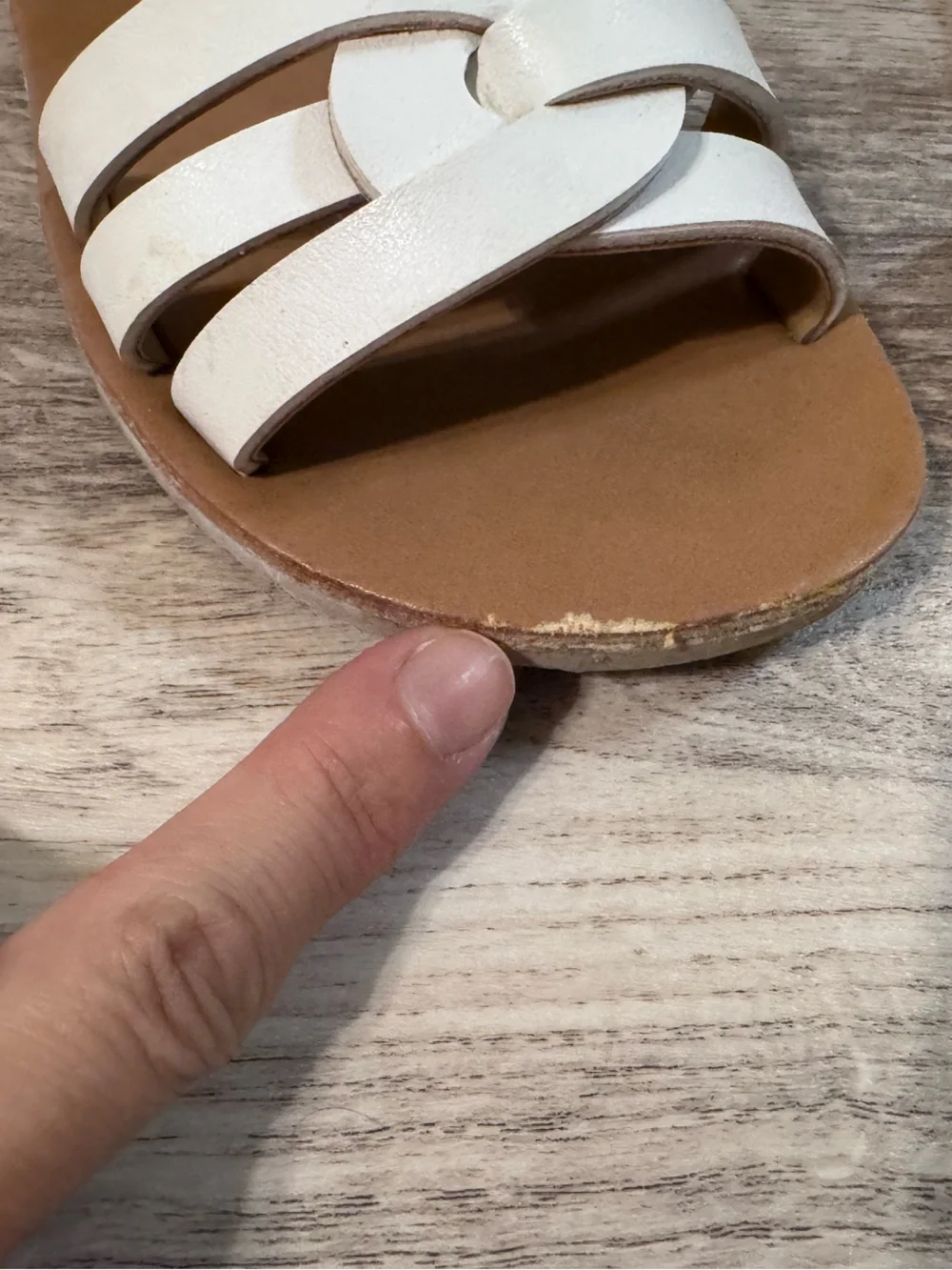 Rachel Shoes White Girls Braided Front Ankle-Strap Sandals